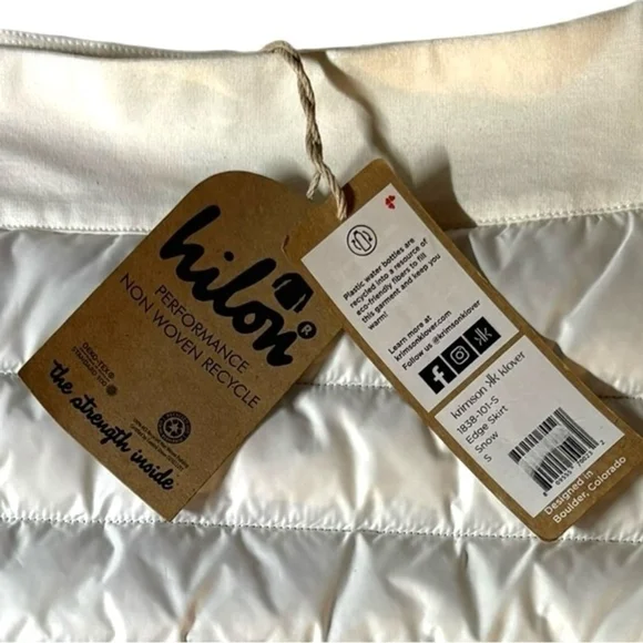 Krimson Klover NWT Edge Down Winter Womens Skirt in Snow White Sz S - Picture 3 of 9